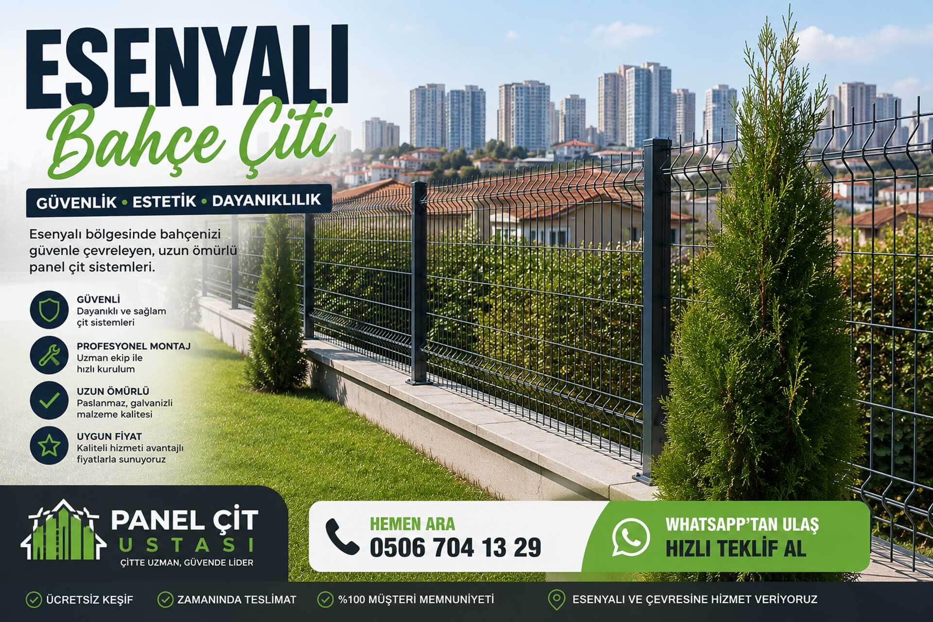 Esenyalı Bahçe Çiti